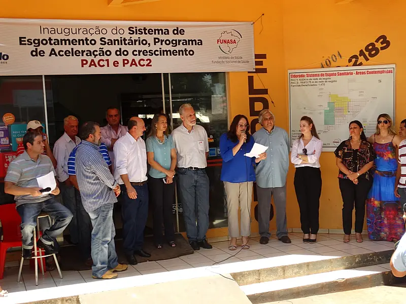 Funasa inaugura obras em Eldorado e Jateí