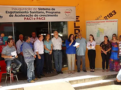 Funasa inaugura obras em Eldorado e Jateí