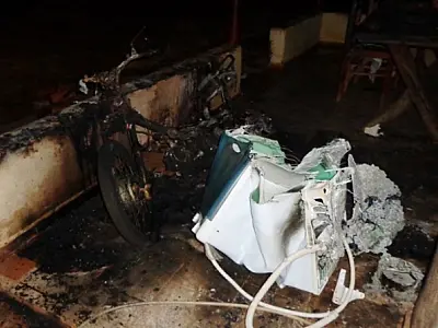 Fogo em residência de Batayporã quase causa tragédia