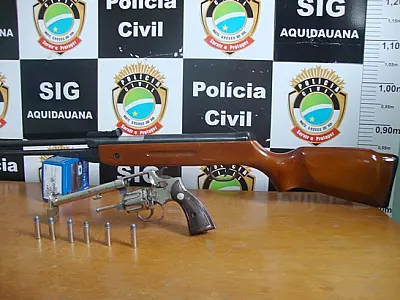 Homem é preso por posse irregular de arma de fogo em Aquidauana