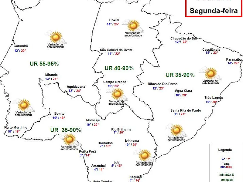 Terça-feira segue com baixa temperatura na Capital