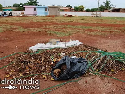 Ossada é encontrada dentro de saco de lixo no cemitério São Sebastião em Sidrolândia