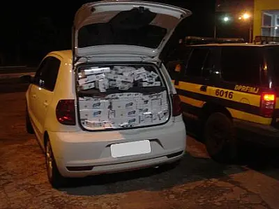 PRF appreendeu 750 pacotes de cigarros na BR-163
