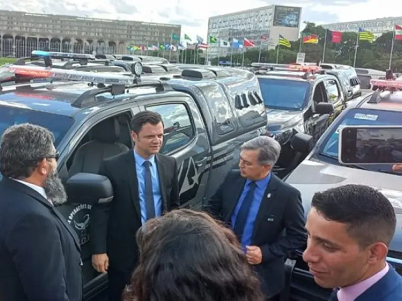 MS recebe 55 novas viaturas para frota da Segurança Pública
