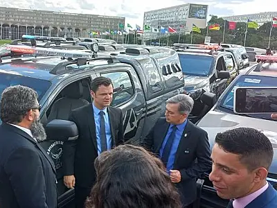 MS recebe 55 novas viaturas para frota da Segurança Pública
