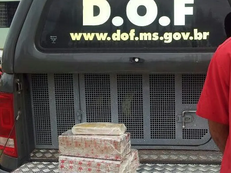 DOF apreende 12 quilos de maconha em ônibus na região de Amambai