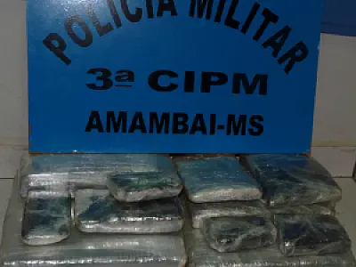 PM de Amambai apreende maconha com jovem de 23 anos