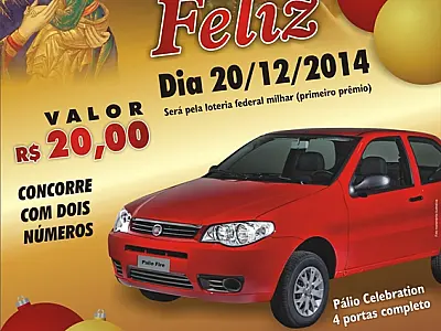 Campanha Natal Feliz sorteia Palio 0Km para os devotos