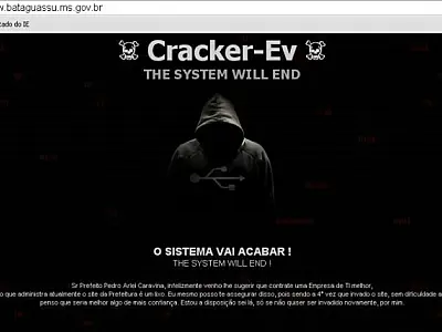 Site da Prefeitura de Bataguassu é invadido por hackers