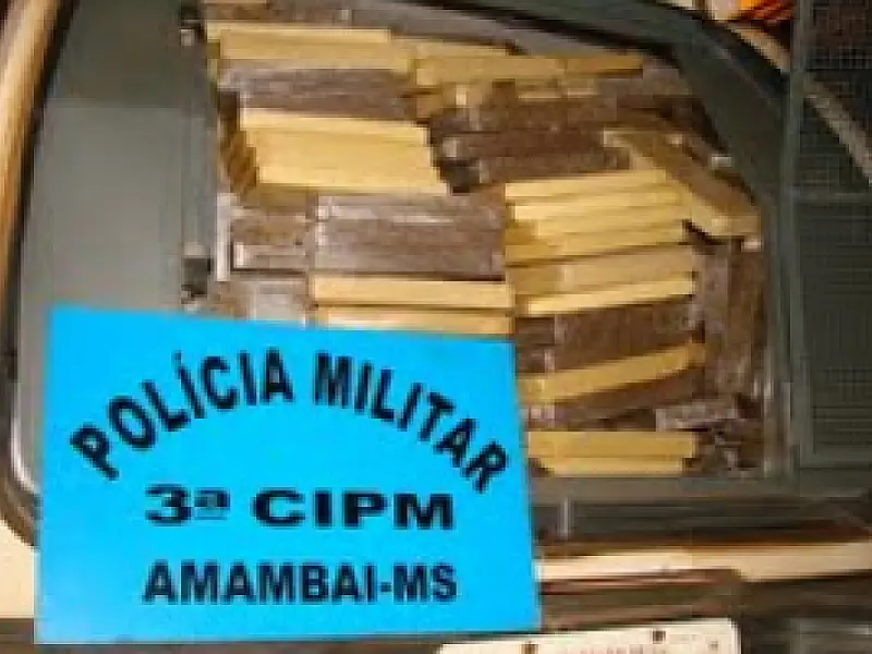 PM apreende 685 quilos de maconha em Amambai
