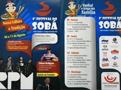 Festival do Sobá inicia na próxima quinta em Campo Grande