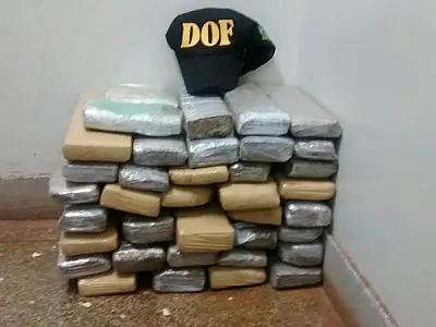 DOF apreende 34 tabletes de maconha com adolescente de 15 anos
