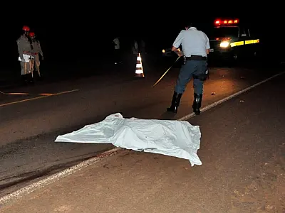 Ciclista morre atropelado na saída de Nova Andradina
