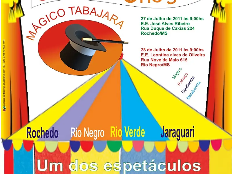 Projeto “O Circo Chegou” leva magia do picadeiro a municípios de MS