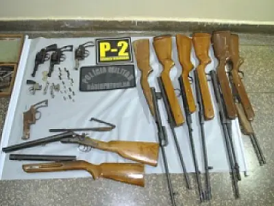 Ação conjunta da PM encontra arsenal em Itaporã