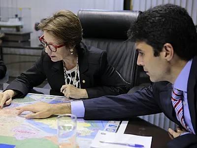 Tereza Cristina pede mais investimentos para pesca de MS em visita com ministro Helder Barbalho