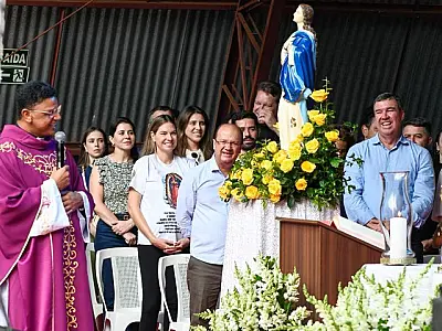 Com presença de Frei Gilson, Governo de MS celebra 90 anos da Paróquia Nossa Senhora da Conceição