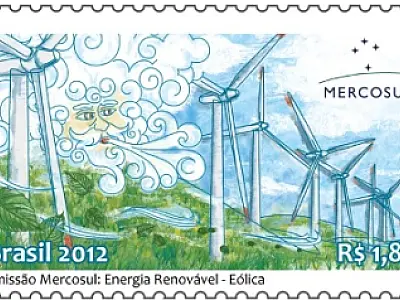 Correios lança selo dedicado à energia eólica na Rio+20
