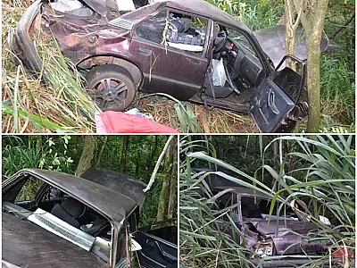 Capotamento na BR-163 deixa menino de sete anos ferido