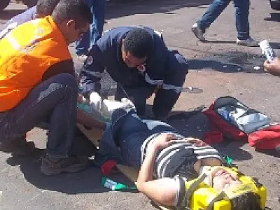 Choque entre caminhão e moto deixa mulher ferida em Três Lagoas