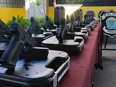 Novas pistolas Glock reforçam segurança pública e ação da Polícia Penal em Mato Grosso do Sul