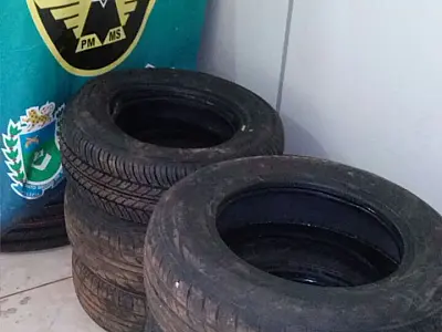 PMR apreende pneus contrabandeados na MS 164