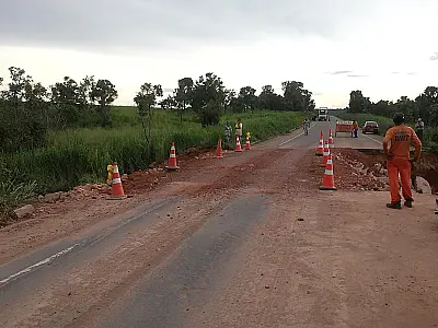 Meia pista da BR 163 em Mato Grosso está liberada