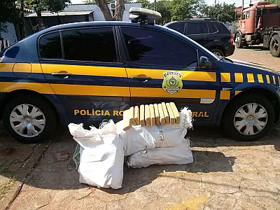 Condutores abandonam veículos com 224 kg de maconha