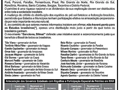 “Por Mato Grosso do Sul levantamos nossa voz”, diz Puccinelli sobre royalties