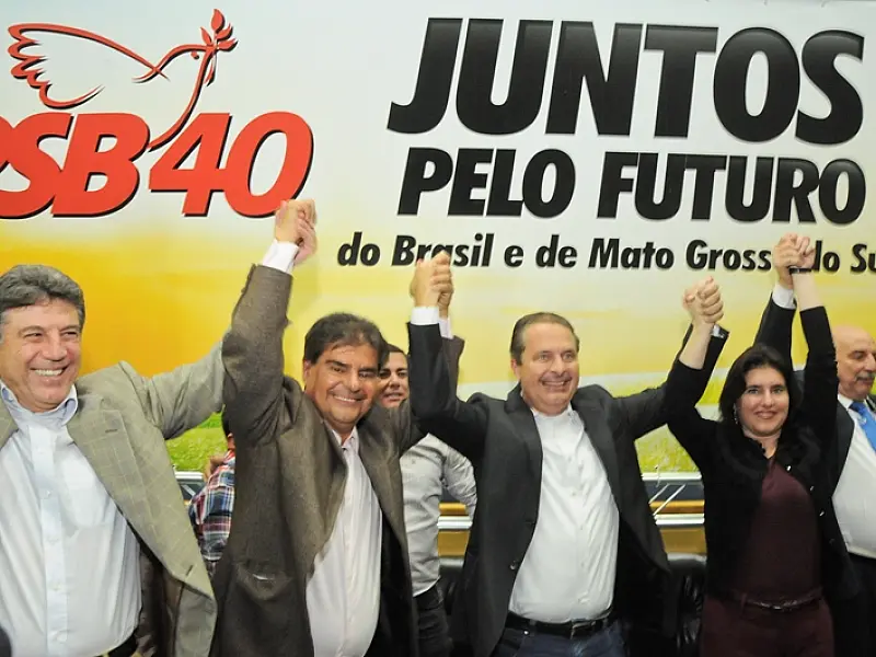 Aliança do PMDB com Eduardo Campos fortalece Nelsinho e Simone em MS