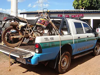 Moto roubada é recuperada pela PMA