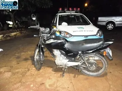 PM de Nova Andradina recupera motocicleta produto de furto