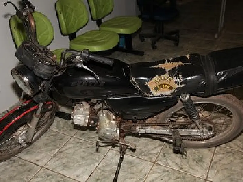ROTAI apreende motocicleta sem documento desde 2008 em Coxim