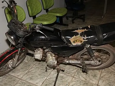 ROTAI apreende motocicleta sem documento desde 2008 em Coxim