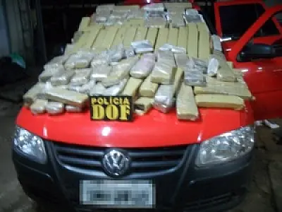 DOF apreende 82 kg de maconha com jovens em Ponta Porã