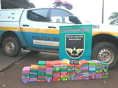 Homem é preso com cocaína após perseguição de quase 10 quilômetros