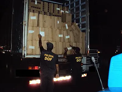 DOF apreende 70 mil pacotes de cigarro