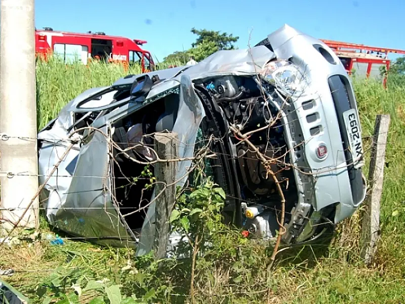 Mulher fica gravemente ferida em acidente na MS-480