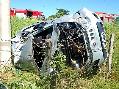 Mulher fica gravemente ferida em acidente na MS-480