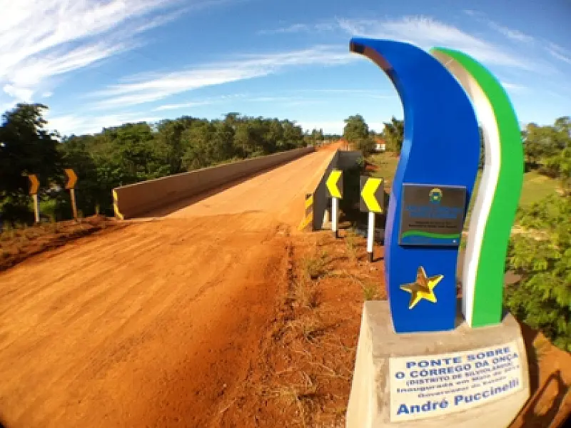Em Silvelândia governo inaugura nova ponte de concreto