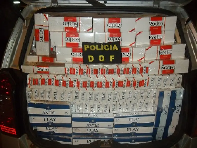 DOF apreende cigarro contrabandeado na região de Angélica