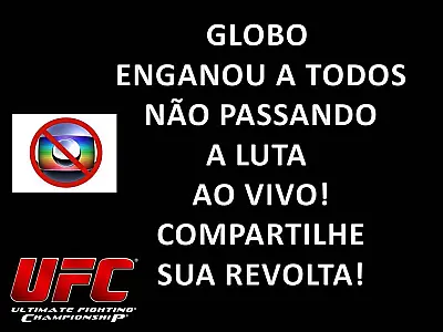 Globo transmite UFC com falso ao vivo e irrita fãs