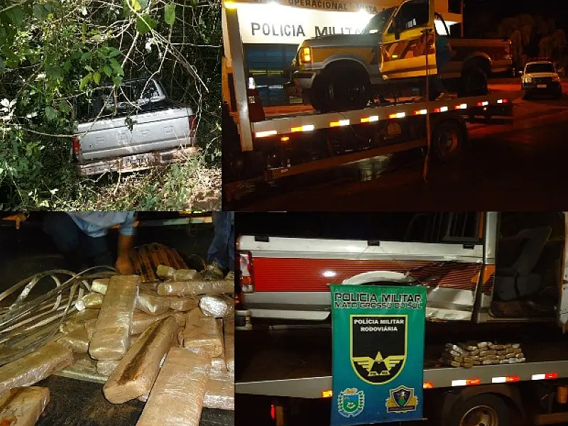 Polícia Militar Rodoviária apreende F-1000 que com 115 quilos de maconha