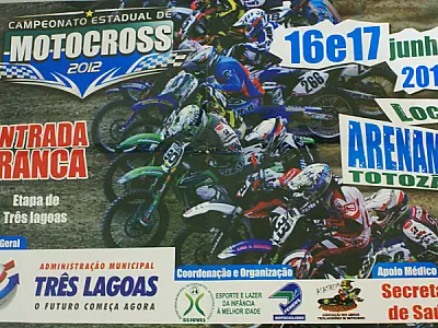 5ª Etapa do Campeonato de Motocross será em Três Lagoas
