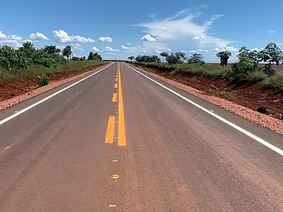Maracaju: pavimentação da MS-166 entra na reta final de obras