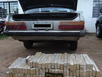 DOF apreende 104 quilos de maconha em veículo
