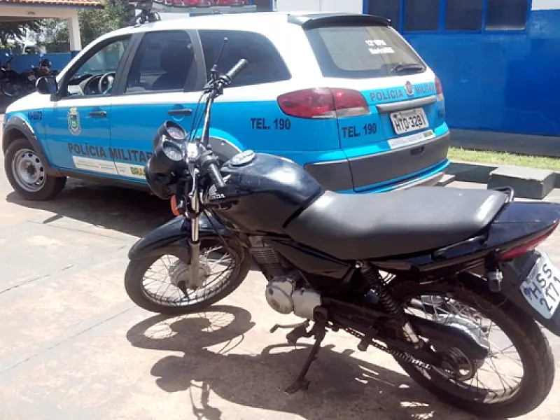PM de Naviraí recupera moto furtada e prende Autor por Receptação
