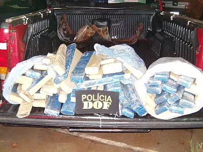 DOF apreende 112 quilos de maconha na MS-487