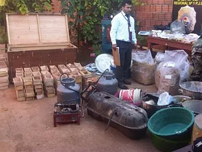 Agentes fecham laboratório de cocaína em Pedro Juan Caballero