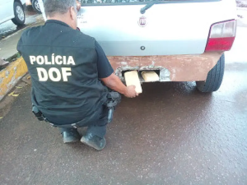 Homem é preso na fronteira com 30 tabletes de pasta base de Cocaína